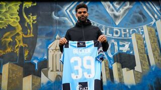 André Becker trägt beim SV Waldhof künftig das Trikot mit der Rückennummer 39. Der SVW leiht den Stürmer bis Saisonenden von Arminia Bielefeld aus.