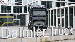 Die Zentrale von Daimler Truck in Leinfelden-Echterdingen bei Stuttgart.