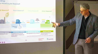 Prof. Dr. Karsten Pinkwart von der Hochschule Karlsruhe referierte im Rahmen einer Vortragsveranstaaltung des Lionsclub Waghäusl sehr ausführlich und umfassend zum Thema Wasserstoff im Museum Autovision Altlußheim