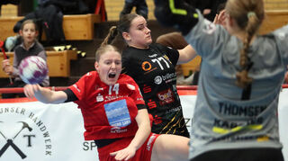 Ina Scheffler trifft im Spiel gegen den VfL Waiblingen achtmal.