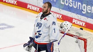 Alexis Gravel feierte seine DEL-Premiere für die Adler Mannheim.