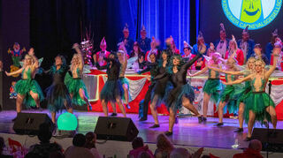 Die Dance Crew der HCG präsentierte sich mit einem Showtanz zum Thema Lichtertanz im Zauberwald