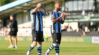 Führungskräfte außer Dienst: Die Waldhöfer Marcel Seegert (l.) und Terrence Boyd.