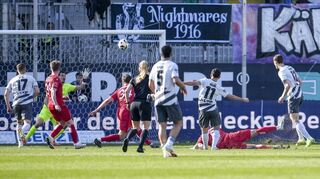 Sehenswert: Besar Halimi drehte die Partie gegen Unterhaching im zweiten Durchgang zum zwischenzeitlichen 2:1 für den SV Sandhausen.