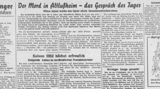 Die schreckliche Tat ist in den Tagen danach in aller Munde.