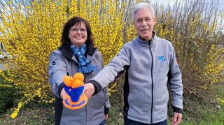 Claire Weihermüller (l.) tritt ab 2026 die Nachfolge von Jörg Uhde in der Geschäftsführung der Geopfalz an.