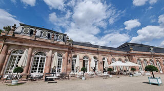 Im Schlossgarten Schwetzingen rüstet sich das Schlossrestaurant Theodors für die Freiluftsaison.