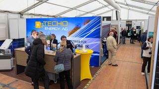 Blick in die Halle 1 der Energiemesse Schwetzingen.