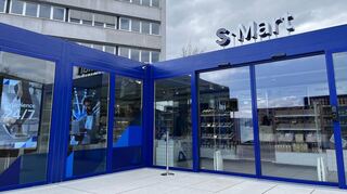 Außenansicht des neuen S.Mart-Store am SAP-Stammsitz Walldorf. Er ist an sieben Tagen die Woche rund um die Uhr geöffnet – ausschließlich für Beschäftigte.