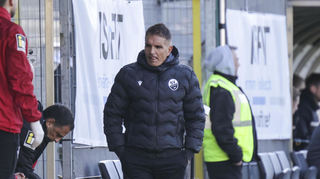 Kenan Kocak (Cheftrainer, SV Sandhausen) ist enttäuscht.