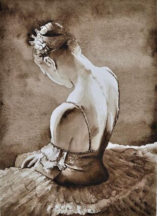 Von Stillleben bis hin zur Sepia-Malerei hat Künstlerin Heidi Schübel verschiedene echniken und Darstellungsmöglichkeiten, wie sie ein Motiv auf der Leinwand festhält.