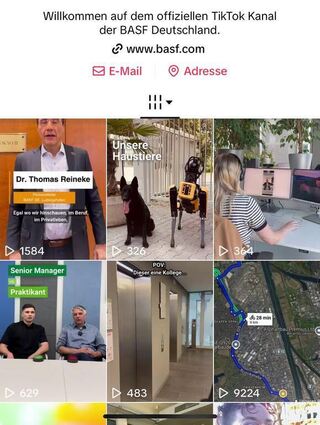 Die BASF setzt jetzt verstärkt auf TikTok und die X-Alternative Bluesky.