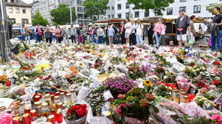 In Mannheim war die Anteilnahme nach dem Messerangriff groß.