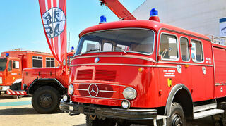 Oldtimer vom Kurpfälzer Verein für Feuerwehrgeschichte.