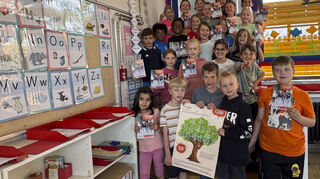 Die Zweitklässler der Ketscher Neurottschule machen voller Begeisterung bei der Aktion „SpoSpiTo“ mit.