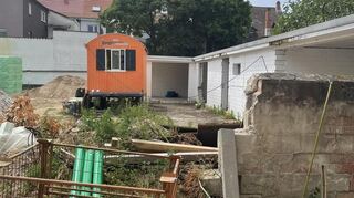 Hier entsteht der Durchgang zur Mannheimer Straße.