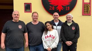 Rainer Schmitt, Thomas Schneider, Shiva Schwenn, Andreas Schwenn und Norbert Reinmuth vom KC Phoenix.