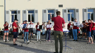 Schwetzingen, Fête de la musique, 21.06.2022,21.06.2022, Schlossplatz Stadtkapelle, Bild: Lenhardt