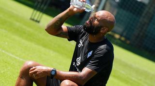 Training in der Hitze: Waldhof-Torjäger Terrence Boyd.