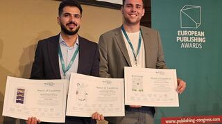 Sie haben die Seiten geschrieben und designed: Khaled Daoud (v.l.) und Noah Eschwey.