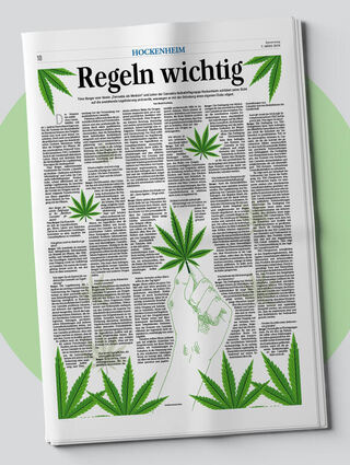 Diese Seite der Schwetzinger Zeitung zum Thema Cannabis erhielt in Wien einen Preis.