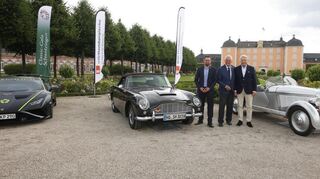 Wolfgang Gauf (v. l.), Johannes Hübner und Kurator Hans Hedtke.