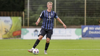 Niklas Hoffmann schoss den Waldhof per abgefälschten Freistoß mit 1:0 in Führung.