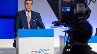 Südzucker-Konzernchef Niels Pörksen bei seiner Rede auf der virtuellen Hauptversammlung.