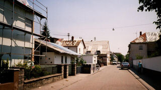 Erhebliche Schäden: Die Goethestraße in Ketsch nach der Hagelkatastrophe 1995.