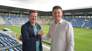 Frank Baumgarte (links) verstärkt ab September die Waldhof-Administration als Geschäftsführer Finanzen. Marco Popiuk (rechts) übergibt ihm dann die Verantwortung.