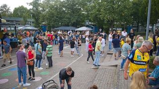 Auf dem Hof war immer gut was los.