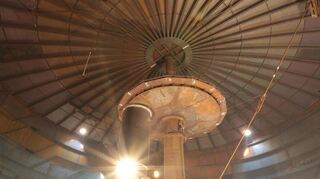 Blick in das Innere des Mannheimer Fernwärmespeichers der MVV.