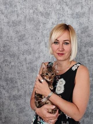 Anja Hecker mit Rox.