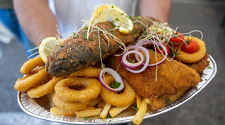 Ein Renner am Familientag: Die Fischplatte.