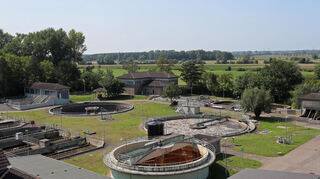 Vom Faulturm aus hat man einen guten Blick auf die gesamte Anlage.