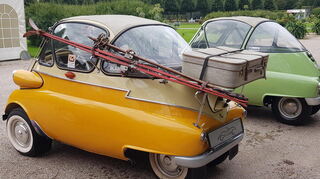 Knutschkugel mit Stauraum außen: Die Isetta ist ein Kultauto, das in den 1950er-Jahren begeisterte und auch heute seine Liebhaber hat.