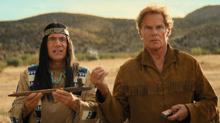Michael Bully Herbig („Abahachi“) und Christian Tramitz („Ranger“) in einer Szene des Films „Das Kanu des Manitu“.