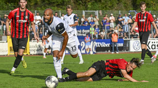Waldhofs Terrence Boyd war beim 7:1-Sieg in Mosbach gegen die SpVgg. Neckarelz nicht zu halten.