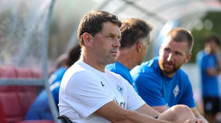 Luc Holtz am vergangenen Donnerstag beim Testspiel des SV Waldhof Mannheim gegen Al-Hilal SFC.