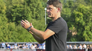 Mit dem Pokalspiel gegen Neckarelz erlebte Luc Holtz ein gelungenes Debüt.