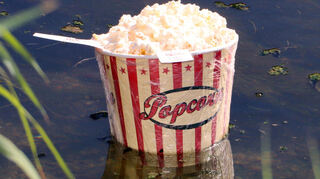 Das Popcorn-Boot ist ein Blickfang.