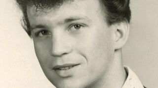 Der junge Student Roland Seidel mit etwa 22 Jahren.