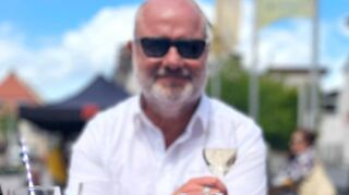 Michael Langloh genießt das Flair auf dem Markt.