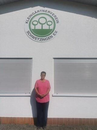 Jutta Sturm ist die Vorsitzende des Kleingärtnervereins in Schwetzingen