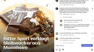 Hähme für Rittersport und Solidarität mit bleibwacker: So reagiert die Community auf Instagram.