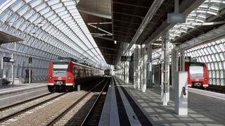 Züge zwischen Mannheim und Saarbrücken passieren auch den Bahnhof Ludwigshafen-Mitte.