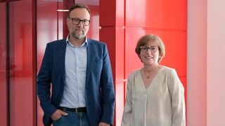 Speyer, Caritas, Barbara Aßmann und neuer Vorstandsmitglied Markus Bennemann.