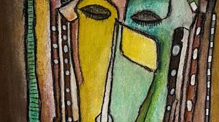 "Das Mädchen mit den Dreads" heißt dieses Werk von Ernst Kaeshammer.