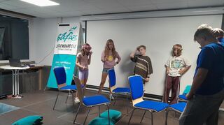Beim Theaterprojekt im Jugendzentrum "Go in" stellten die Teilnehmenden ein eigenes Stück auf die Bühne.