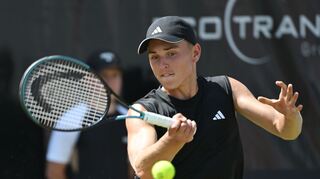 Justin Engel absolvierte als zweitjüngster deutscher Spieler der Geschichte ein Davis-Cup-Spiel. (Archivbild)